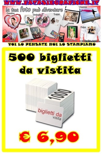 500 biglietti visita - biglietti,