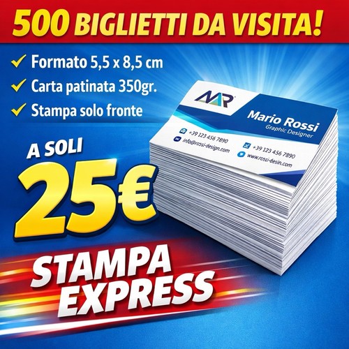 Biglietti visita 350 gr - da,