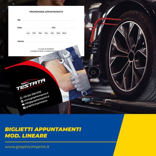Biglietti visita o - da, e