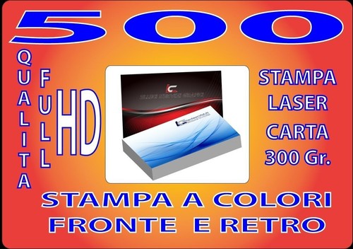 500 biglietti visita a - biglietti, da